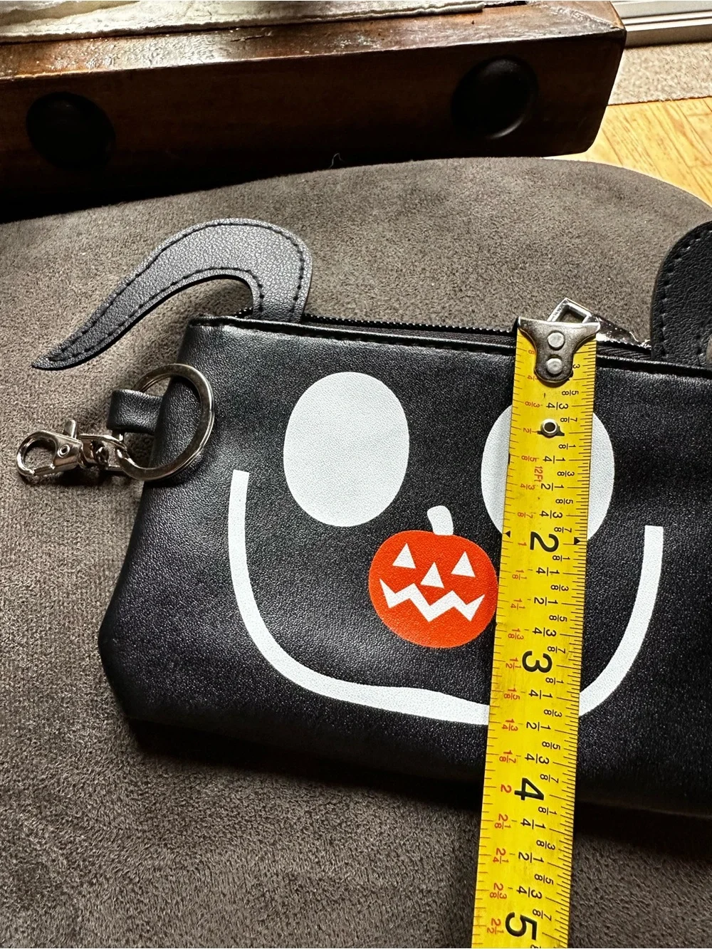 Night before Christmas Novelty Black Coin Purse Keychain with Zero’s
